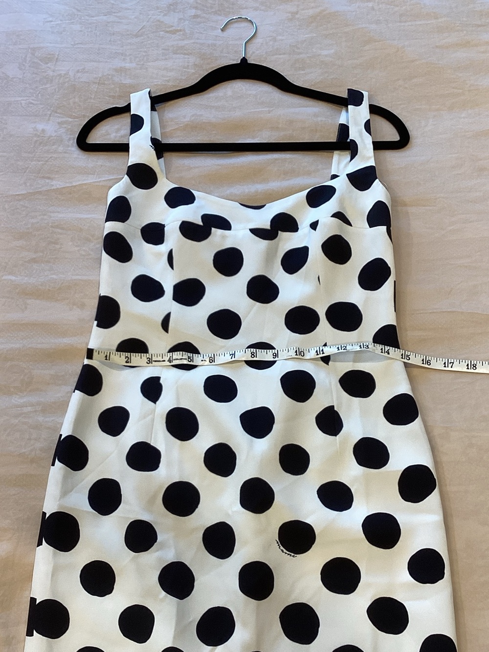 Marni Black and White Polka Dot Midi Dress